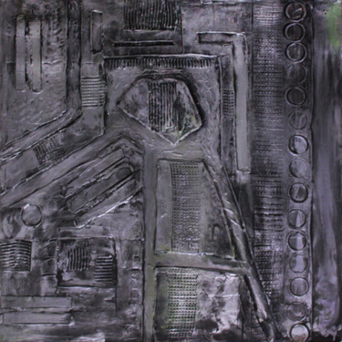 Pittura intitolato "metal-city.jpg" da Ced, Opera d'arte originale, Altro
