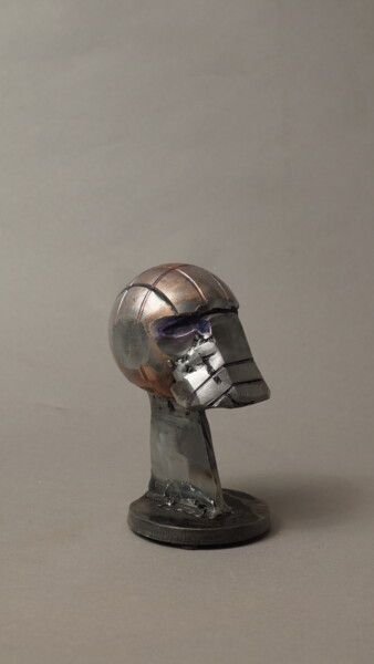 Skulptur mit dem Titel "Iron Duck" von Cédric Bonfanti, Original-Kunstwerk, Metalle