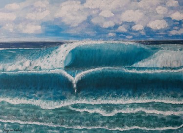 Painting titled "Au bord de l' ocean" by Cédric Fayasse, Original Artwork, Acrylic