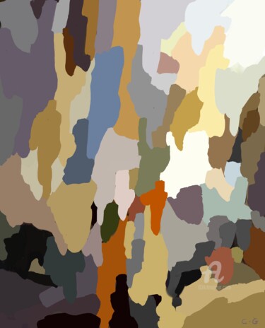 Peinture intitulée "Colors décadence" par Cédric Gaillard, Œuvre d'art originale, Huile