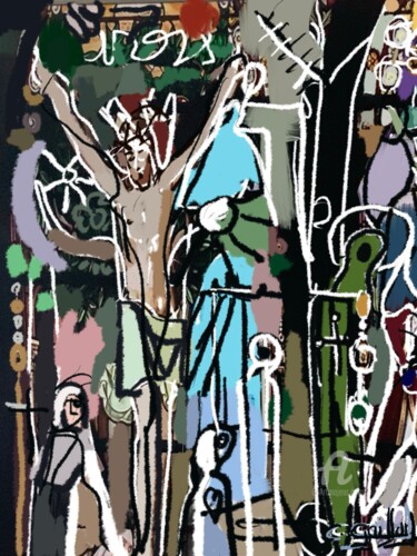 Peinture intitulée "Je sais le mérite d…" par Cédric Gaillard, Œuvre d'art originale, Huile Monté sur Châssis en bois