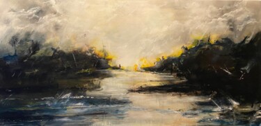 Schilderij getiteld "Everglade" door Cedric Gournon, Origineel Kunstwerk, Acryl