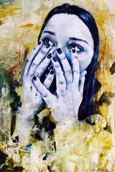 Peinture intitulée "Beauté cachée" par Cedric Gournon, Œuvre d'art originale, Acrylique