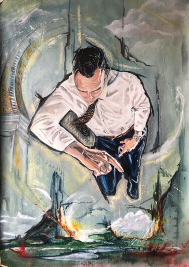 Pittura intitolato "Complex" da Cedric Gournon, Opera d'arte originale, Acrilico
