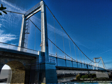 Photography titled "Un robuste pont qui…" by Cédric Hajiji, Original Artwork, Manipulated Photography