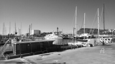 Fotografia intitolato "Panoramic harbour p…" da Cédric Hajiji, Opera d'arte originale, Fotografia manipolata