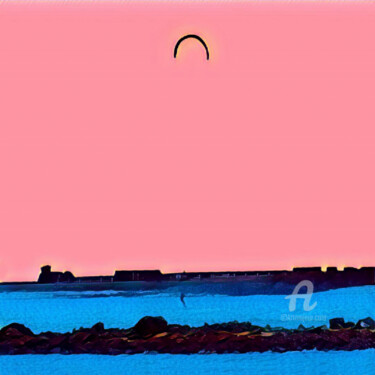 Photographie intitulée "kite theme with a l…" par Cédric Hajiji, Œuvre d'art originale, Photographie manipulée
