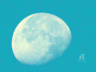 Photographie intitulée "Blue moon Party 201…" par Cédric Hajiji, Œuvre d'art originale, Photographie manipulée
