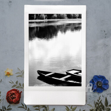 Photography titled "Two small boats or…" by Cédric Hajiji, Original Artwork, Digital Photography