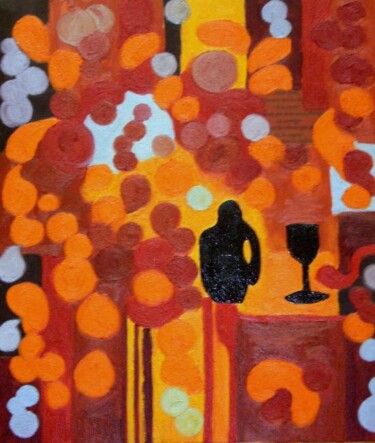 Peinture intitulée "Ivresse et dépendan…" par Cédric Mounir, Œuvre d'art originale