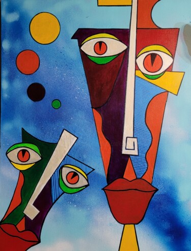 Peinture intitulée "3" par Cédric Mounir, Œuvre d'art originale, Acrylique