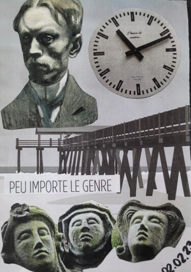 Collages titled "223" by Cédric Mounir, Original Artwork, Collages