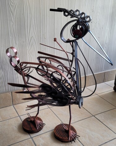 Картина под названием "Upcycling 2" - Cédric Mounir, Подлинное произведение искусства, Нержавеющая сталь