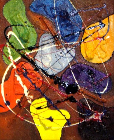 Pintura intitulada "Recyclage" por Cédric Mounir, Obras de arte originais