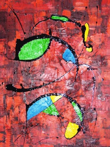 Peinture intitulée "Moustique...." par Cédric Mounir, Œuvre d'art originale