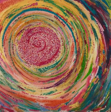 Peinture intitulée "Éruption." par Cedric Waucquez, Œuvre d'art originale, Huile