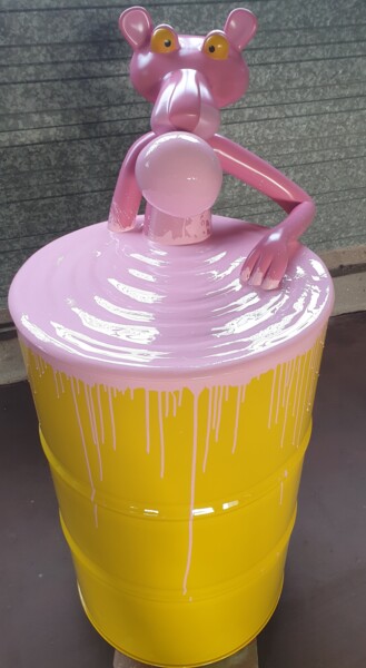 Escultura titulada "Pink malabar" por Poupl, Obra de arte original, Resina