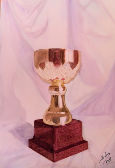 Pintura titulada ""la copa" ACUARELA" por Jose Luis Perez Muñoz, Obra de arte original