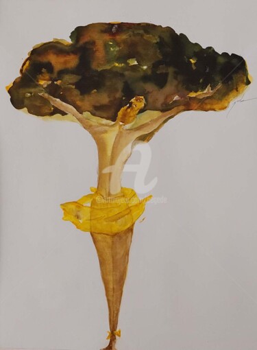 Pittura intitolato "le grand pin" da Cegede, Opera d'arte originale, Inchiostro