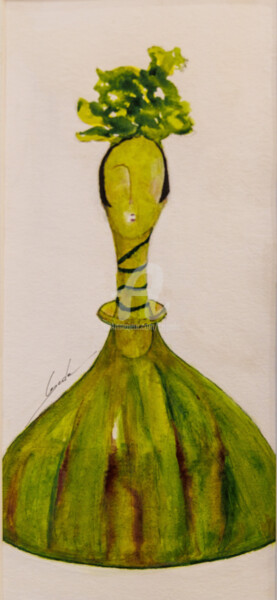 Картина под названием "L'absinthe" - Cegede, Подлинное произведение искусства, Чернила