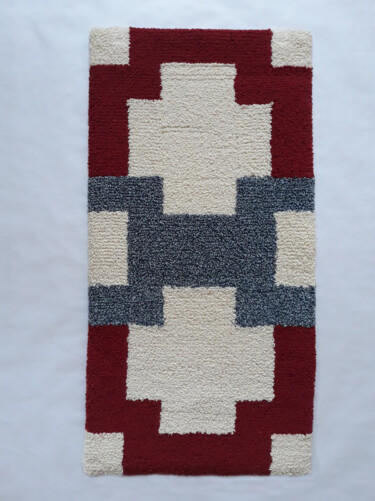 Textile Art titled "Tapis Modules" by Cel Schoo, Original Artwork, Tapestry