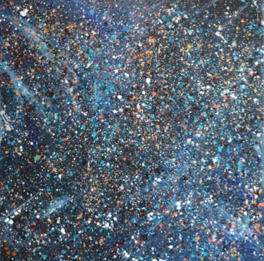 Peinture intitulée "Galaxie 3" par Céleste, Œuvre d'art originale, Acrylique