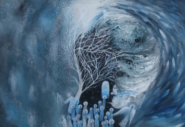Malarstwo zatytułowany „Переход” autorstwa Наталья Ковалева, Oryginalna praca, Akryl Zamontowany na Drewniana rama noszy