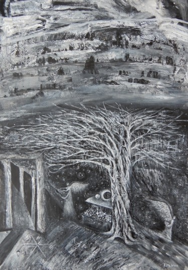 Картина под названием ""Между мирами"" - Наталья Ковалева, Подлинное произведение искусства, Акрил