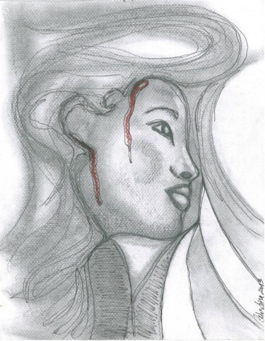 Disegno intitolato "Ele" da Tina J. Garcia, Opera d'arte originale, Altro