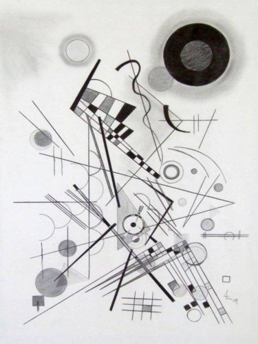 Drawing titled "reprodução de Kandi…" by Tina J. Garcia, Original Artwork, Pencil
