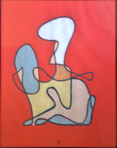 Painting titled "Q36" by Celestino Martins Soares Ferreira, Original Artwork, Pastel