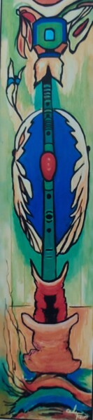 Картина под названием "Illusion" - Celi Tessier, Подлинное произведение искусства, Акрил Установлен на Деревянная рама для н…