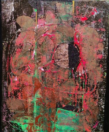 Картина под названием "Prawda" - Celina Drzewiecka, Подлинное произведение искусства, Акрил Установлен на Деревянная рама дл…