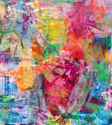 Картина под названием "Better, greater, st…" - Celina Drzewiecka, Подлинное произведение искусства, Акрил Установлен на Дере…
