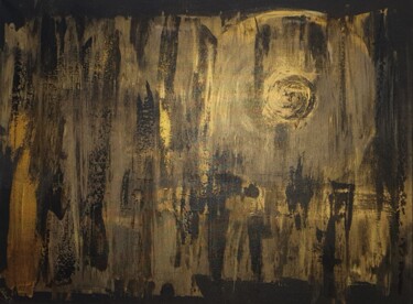 Malarstwo zatytułowany „Warszawa Nocą” autorstwa Celina Drzewiecka, Oryginalna praca, Akryl Zamontowany na Drewniana rama no…