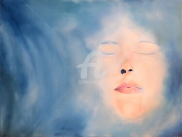 Картина под названием "Submersed" - Celina Moscuzza, Подлинное произведение искусства, Масло Установлен на Деревянная рама д…
