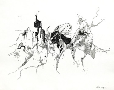 Drawing titled "Les poulpes (octopu…" by Céline Argence, Original Artwork, Ink
