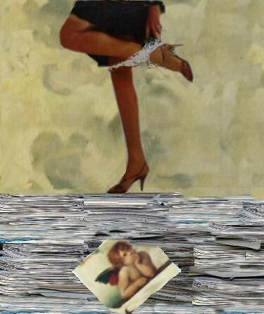 Peinture intitulée "mon ange!" par Céline Bonais, Œuvre d'art originale