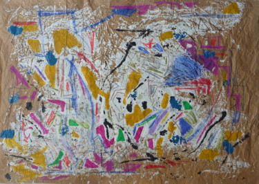 Peinture intitulée "Artisky" par Céline Bron, Œuvre d'art originale, Acrylique