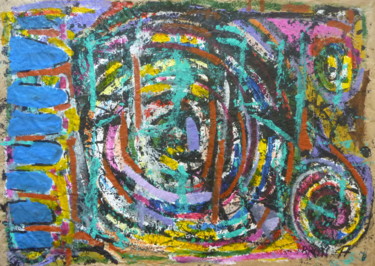 Malerei mit dem Titel "Attrape-rêve" von Céline Bron, Original-Kunstwerk, Acryl