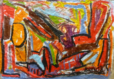 Malerei mit dem Titel "Barioscène2" von Céline Bron, Original-Kunstwerk, Acryl