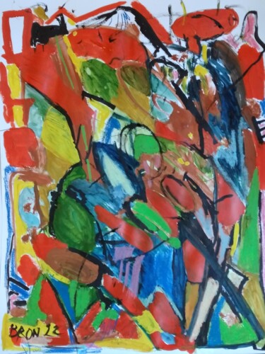 Painting titled "Matador" by Céline Bron, Original Artwork, Acrylic