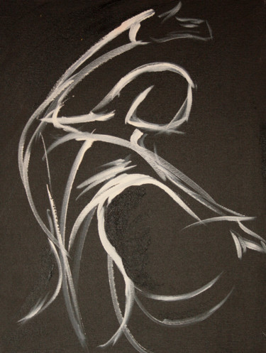 Schilderij getiteld "Danse" door Céline Favre Frossard, Origineel Kunstwerk, Acryl
