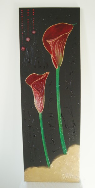 Peinture intitulée "Arômes" par Celine Jacquet, Œuvre d'art originale, Acrylique