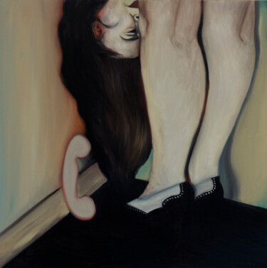 Painting titled "Head, legs, telef (…" by Céline Jérémy Turlotte Bindi, Original Artwork, Oil