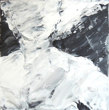 Peinture intitulée "gris" par Celine Leynaud, Œuvre d'art originale, Acrylique