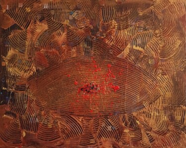 Картина под названием "TOILE 808" - Céline Loy, Подлинное произведение искусства, Акрил Установлен на Деревянная рама для но…