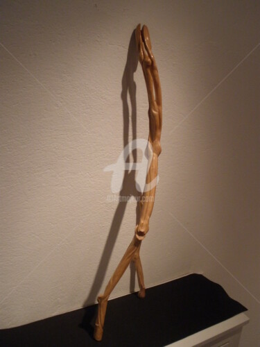 Escultura titulada "FUSION."CORPS DANSA…" por Céline Pariggi (Wen Dao), Obra de arte original, Madera