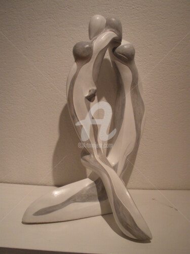 Sculpture titled "LES AMANTS" by Céline Pariggi (Wen Dao), Original Artwork, Ceramics