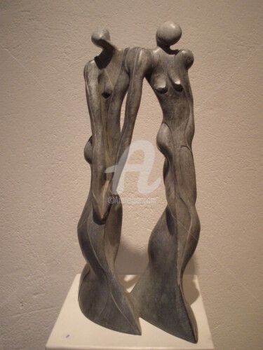 Sculpture intitulée "les-demoiselles" par Céline Pariggi (Wen Dao), Œuvre d'art originale, Céramique